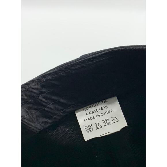 UNBRANDED Men's Black/White/Red Embroidered Logo Polka Dot Adjustable Hat OS - Picture 7 of 7